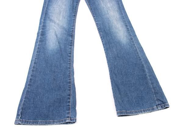 00s Y2K マリテフランソワジルボー フレアデニムパンツ /ブーツカット M マリテフランソワジルボーMARITHE + FRANCOIS GIRBAUD バックフラップ