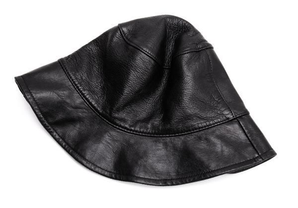 プラダPRADA レザーバケットハット 黒M - メルカリ