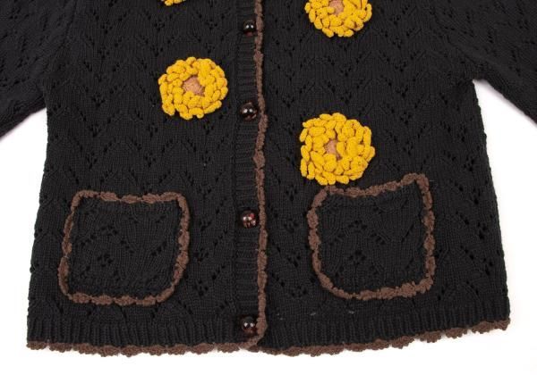 ピンクハウスPINK HOUSE フラワーコサージュ装飾針抜きニット