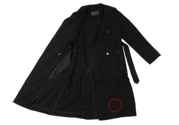 ダナキャランDONNA KARAN トレンチシャツコート 黒P - メルカリ