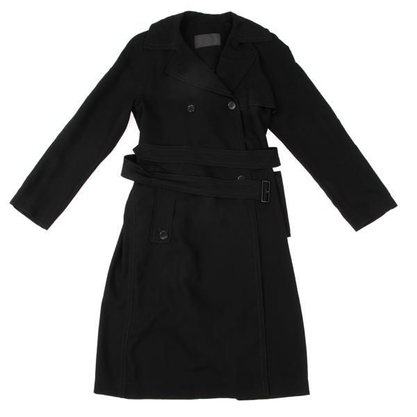 DONNA KARAN ブラック トレンチコート ダナキャランDONNA KARAN トレンチシャツコート 黒P - メルカリ