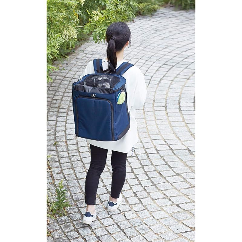 ペティオ Petio Porta 移動や出先でくつろぐリュックキャリー ネイビー Mサイズ 防災 移動用
