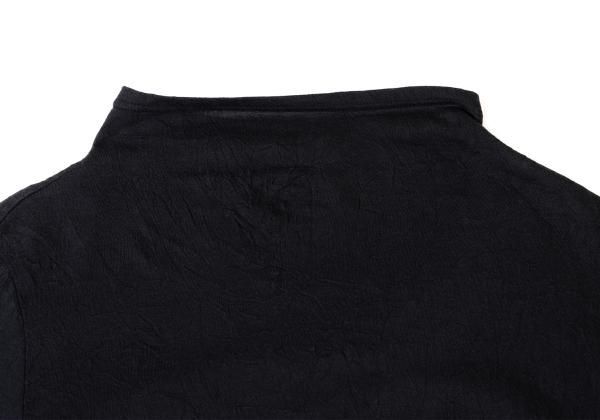 センソユニコSENSOUNICO 慈雨 ワッシャー加工スリットカットソー 黒40