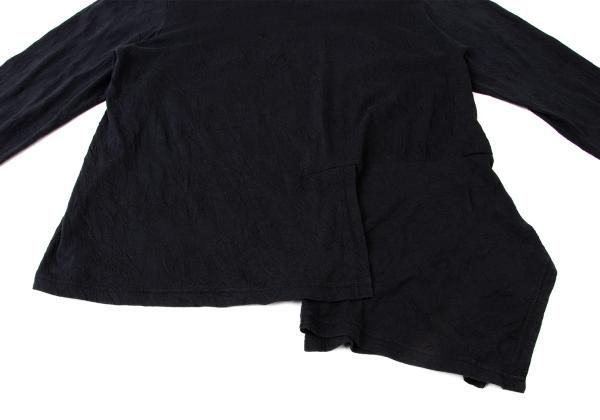 センソユニコSENSOUNICO 慈雨 ワッシャー加工スリットカットソー 黒40