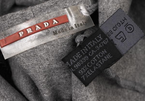 プラダスポーツPRADA SPORT コットンバックジップポケットカットソー
