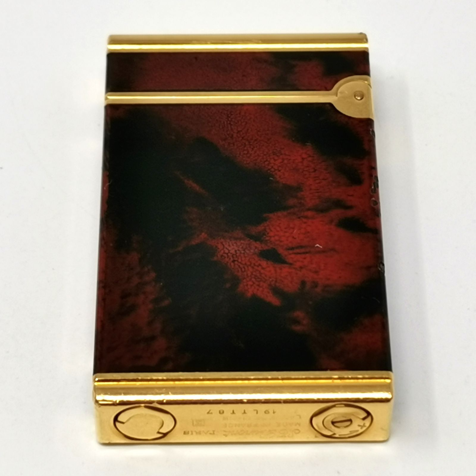 S.T.Dupont デュポン ライター ガスライター 漆 箱付き 火花確認済み