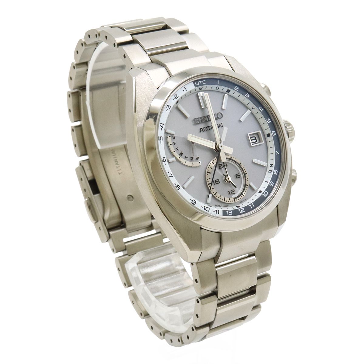 SEIKO セイコー アストロン 電波ソーラー シルバー文字盤 チタン 
