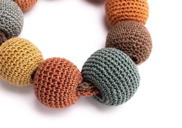 ヨーガンレールJURGEN LEHL ボールニットブレスレット マルチ