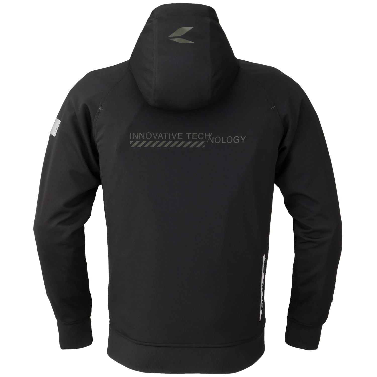 RSタイチ RS TAICHI バイクウェア ライディングジャケット 春夏 通気性 ストレッチ CEプロテクター内蔵 エアー トラック パーカ RSJ 333 COMBAT BLACK M