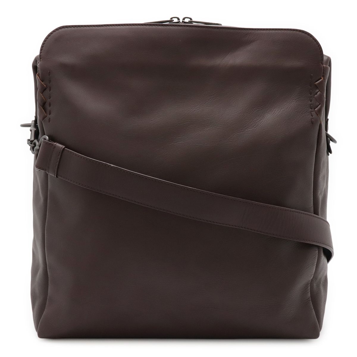 BOTTEGA VENETA ボッテガ ヴェネタ ボッテガベネタ ショルダーバッグ メッセンジャーバッグ 斜め掛け レザー ボルドーブラウン