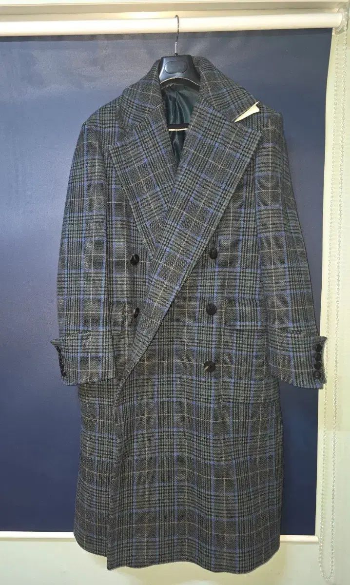 ウーヨンミ 19 FW ブルー CHECK コート 46 size