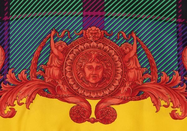 ジャンニヴェルサーチGIANNI VERSACE シルクマルチカラー総柄シャツ