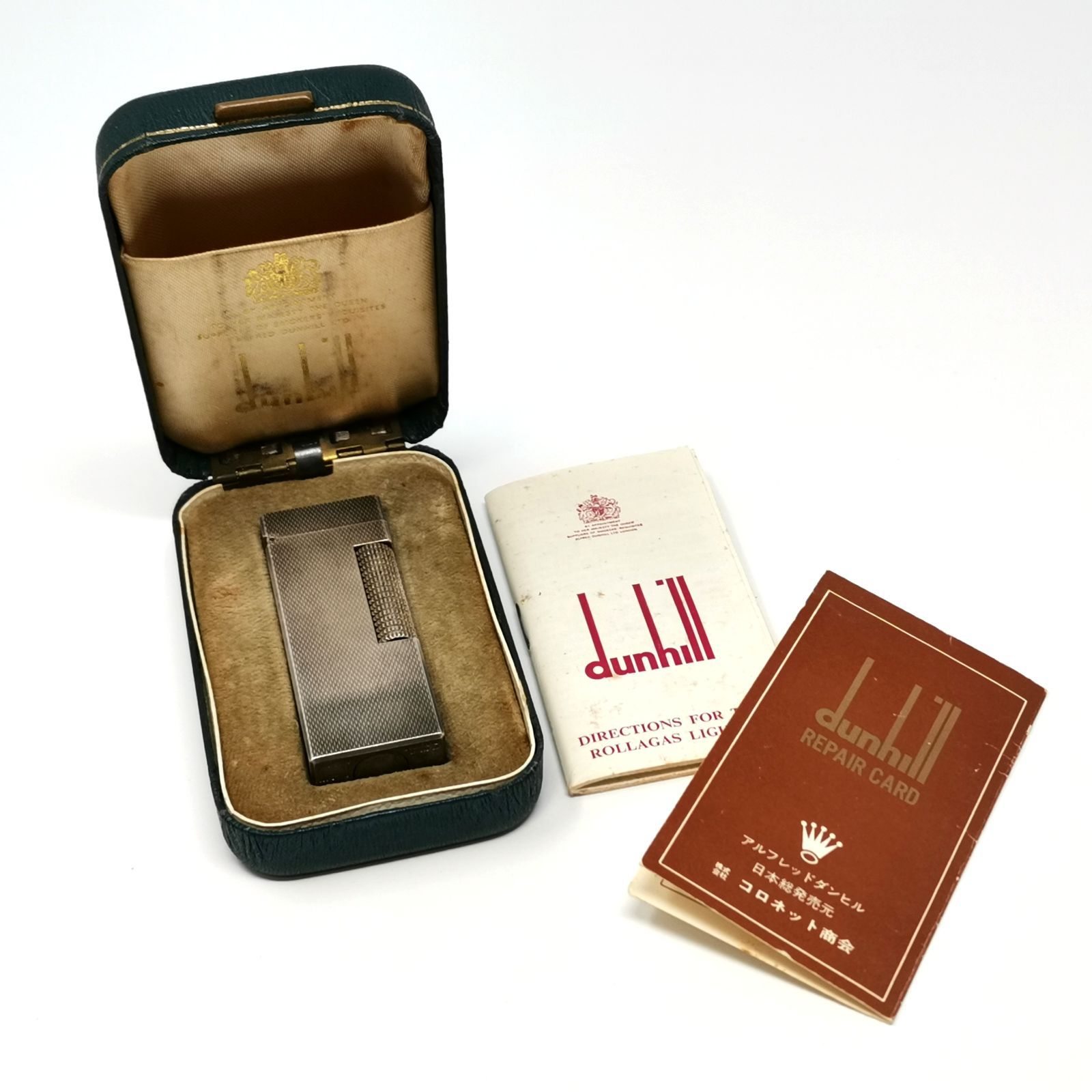 dunhill ダンヒル ライター ガスライター 火花確認済み シルバー 箱 