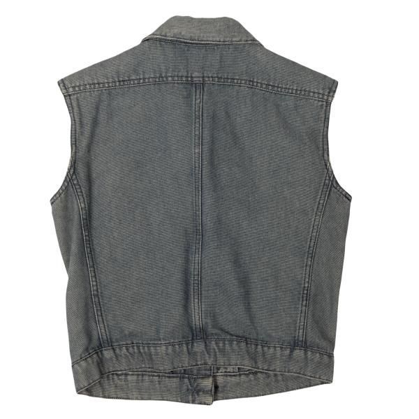 シャネルCHANEL フラップポケットデザインデニムベスト 青M位 - メルカリ