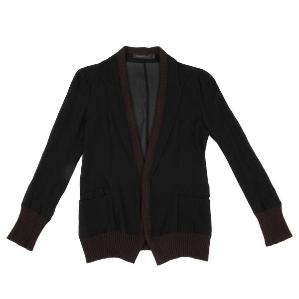 アンダーカバーUNDERCOVER シースルーリブ切替ラペルデザイン アンダーカバーUNDERCOVER シースルーリブ切替ラペルデザイン