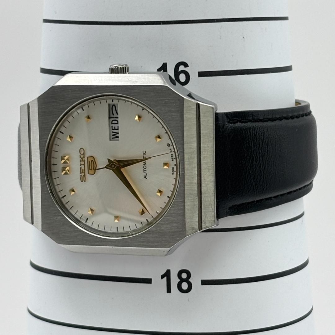 SEIKO 自動巻き 6309-6260 ホワイト文字盤 美品 - メルカリ