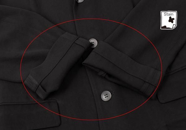 美品　トリコ　コムデギャルソン 90s 変形ノーカラー　ジャケット ブラック　M 美品 トリコ コムデギャルソン 90s 変形ノーカラー ジャケット