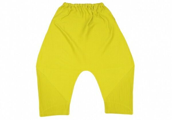 イッセイミヤケミー　プリーツサルエルパンツ イッセイミヤケ ミーISSEY MIYAKE me プリーツサルエルパンツ 黄F