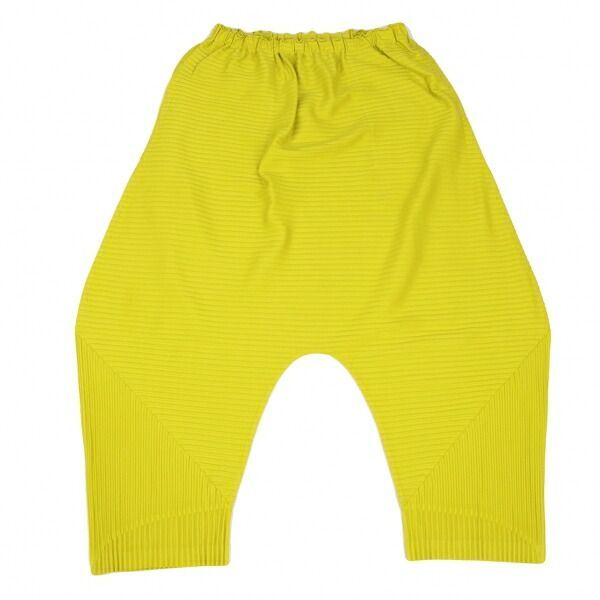 イッセイミヤケ ミーISSEY MIYAKE me プリーツサルエルパンツ 黄F