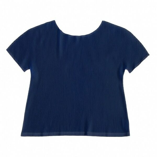 プリーツプリーズPLEATS PLEASE ミストプリーツTシャツ 青3 - メルカリ