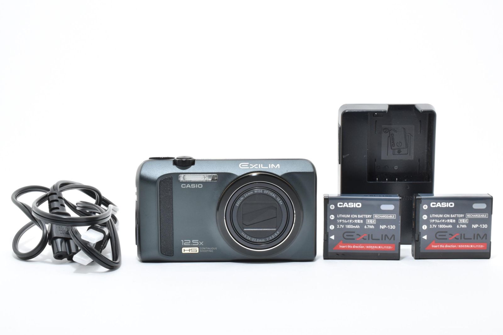 □ 美品 □ カシオ CASIO EX-ZR100 ブラック ≪バッテリー2個