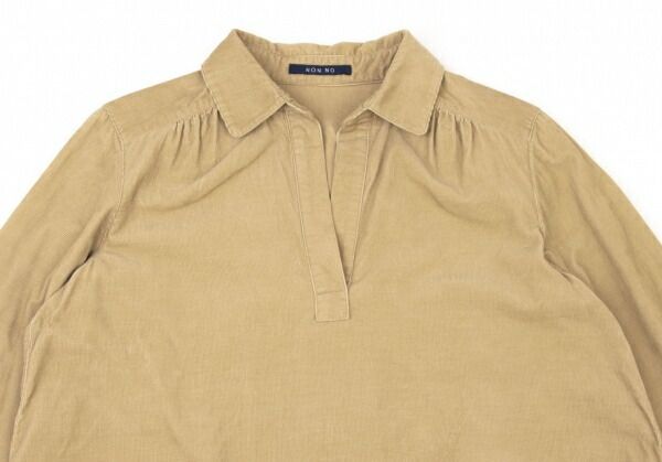 【新品未使用】マドモアゼルノンノン 定価2万 フリル襟 コーデュロイ シャツ ノンノ マドモアゼルノンノンNON NO Mademoiselle NON NON