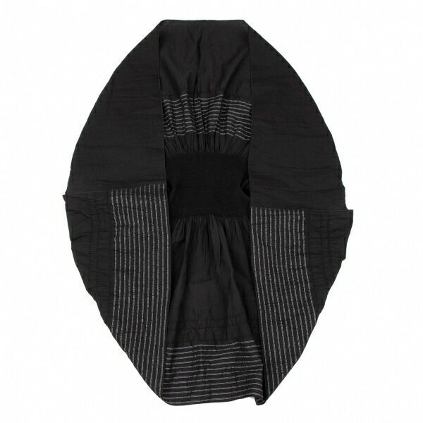 センソユニコSENSOUNICO 慈雨 シワ加工サークルベスト 黒シルバー40