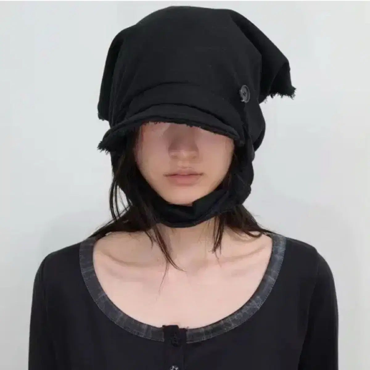 OJOS 節約 スカーフ キャップ OJOS スカーフ ベール ウールキャップ