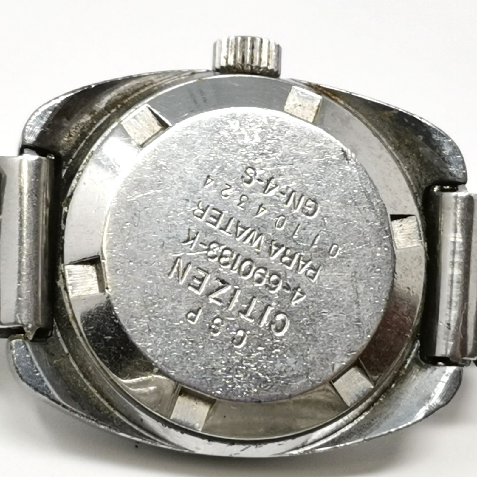  CITIZEN シチズン コスモスター 4-690133-K AT|自動巻 シルバー文字盤 デイト レディース腕時計 稼働品 風防 管理番号 自動巻き時計 腕時計(アナログ)