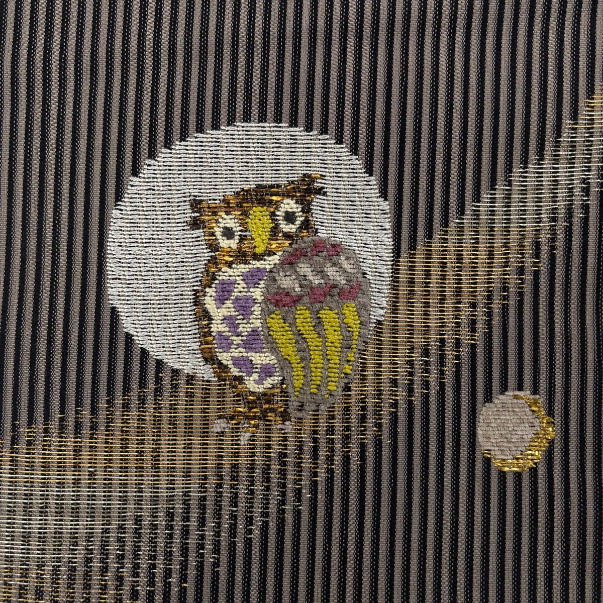 かりん【美品】小紋フルセット　正絹　袷　墨流し　よろけ縞　六通袋帯 かりん様専用【美品】小紋フルセット 正絹 袷 墨流し よろけ縞 六通