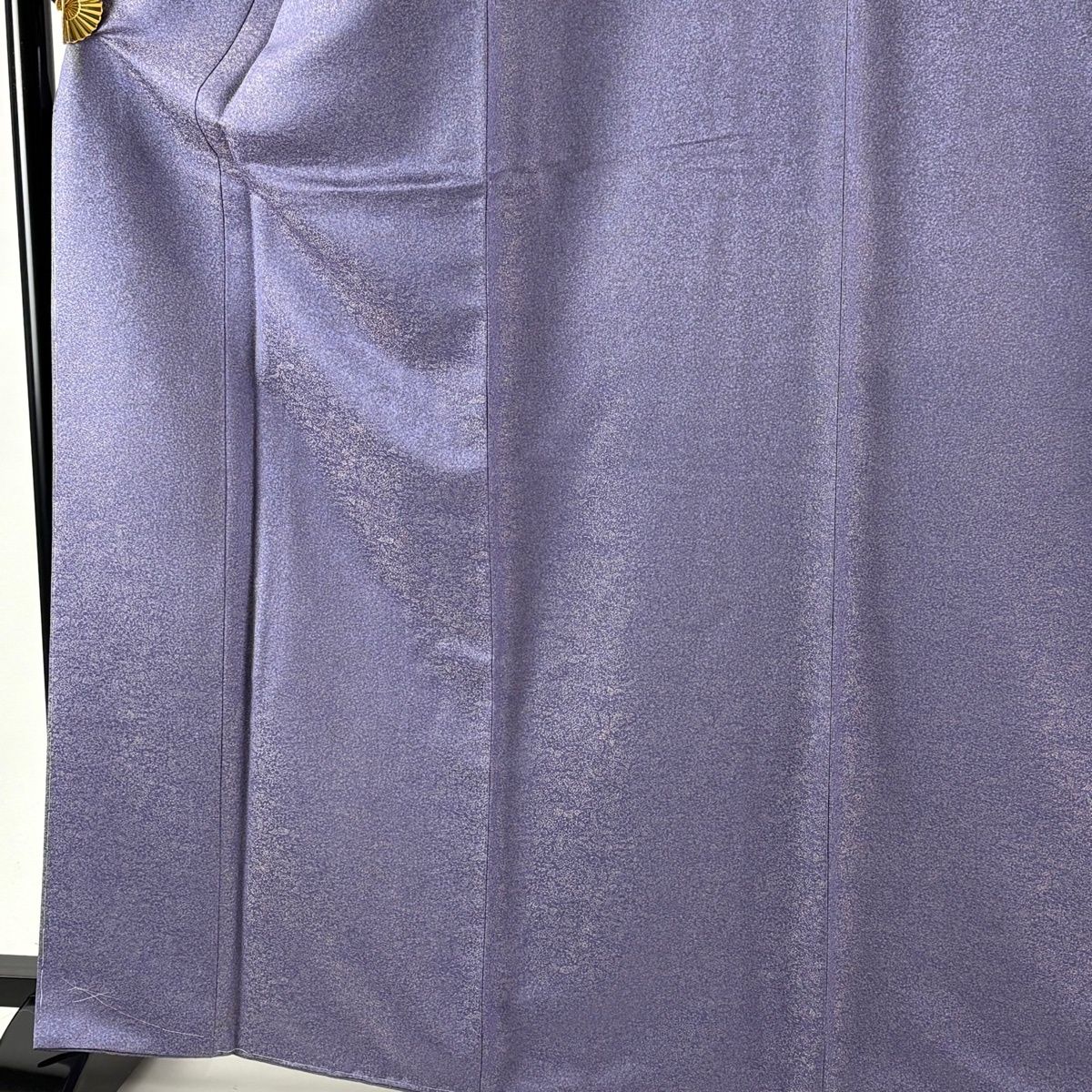 小紋 身丈165 cm 裄丈69.5 L 袷 久保田一竹工房 落款 草花 金通し 青紫 正絹 一つ紋