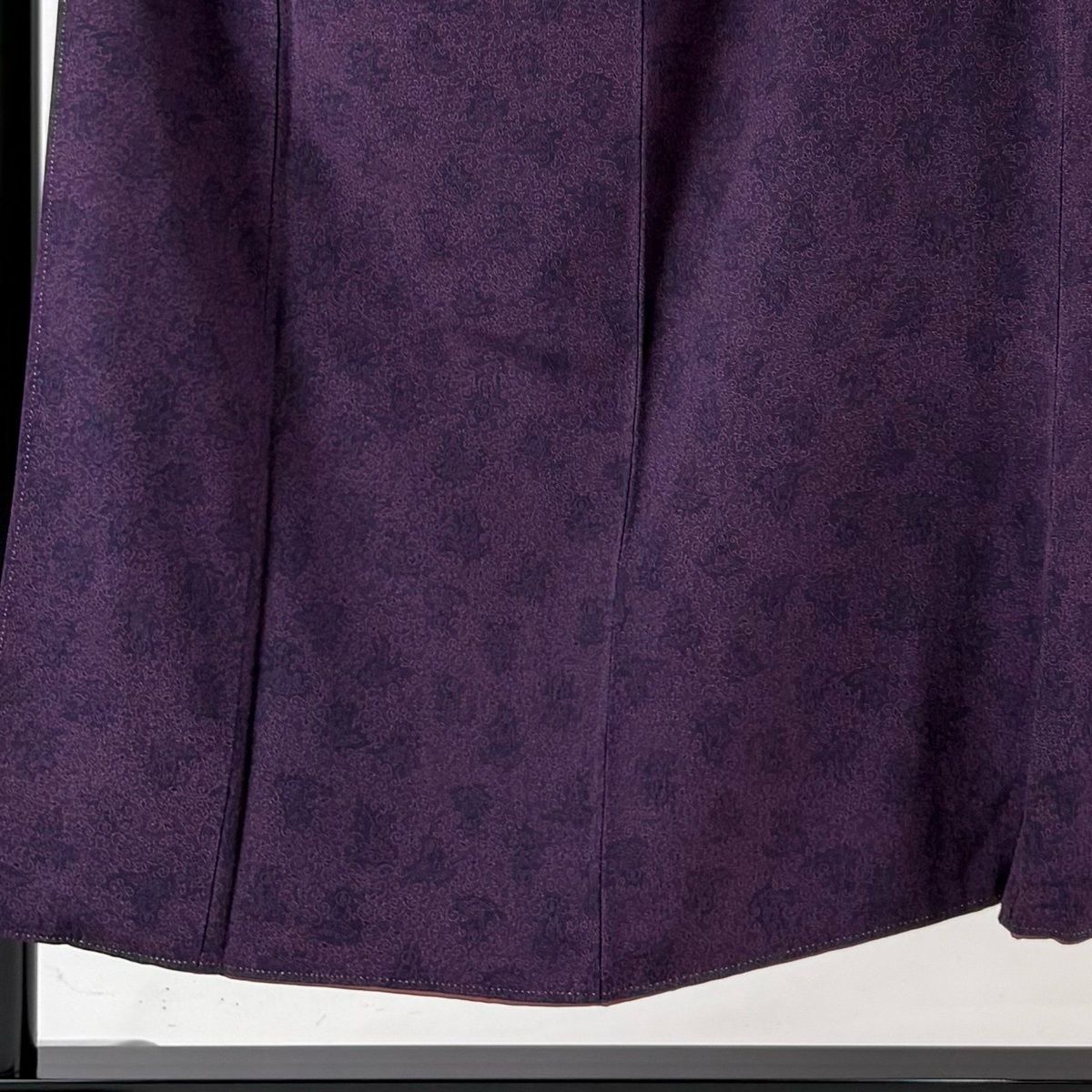 江戸小紋 身丈151cm 裄丈63cm S 袷 人間国宝 中村勇二郎 落款 花唐草