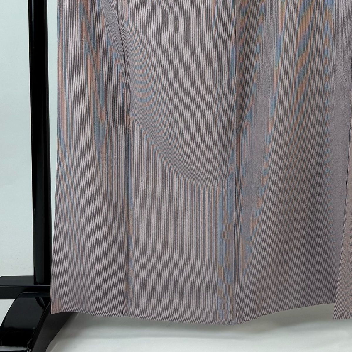 江戸小紋 身丈164 cm 裄丈67 M 単衣 万筋 紫 正絹 秀品