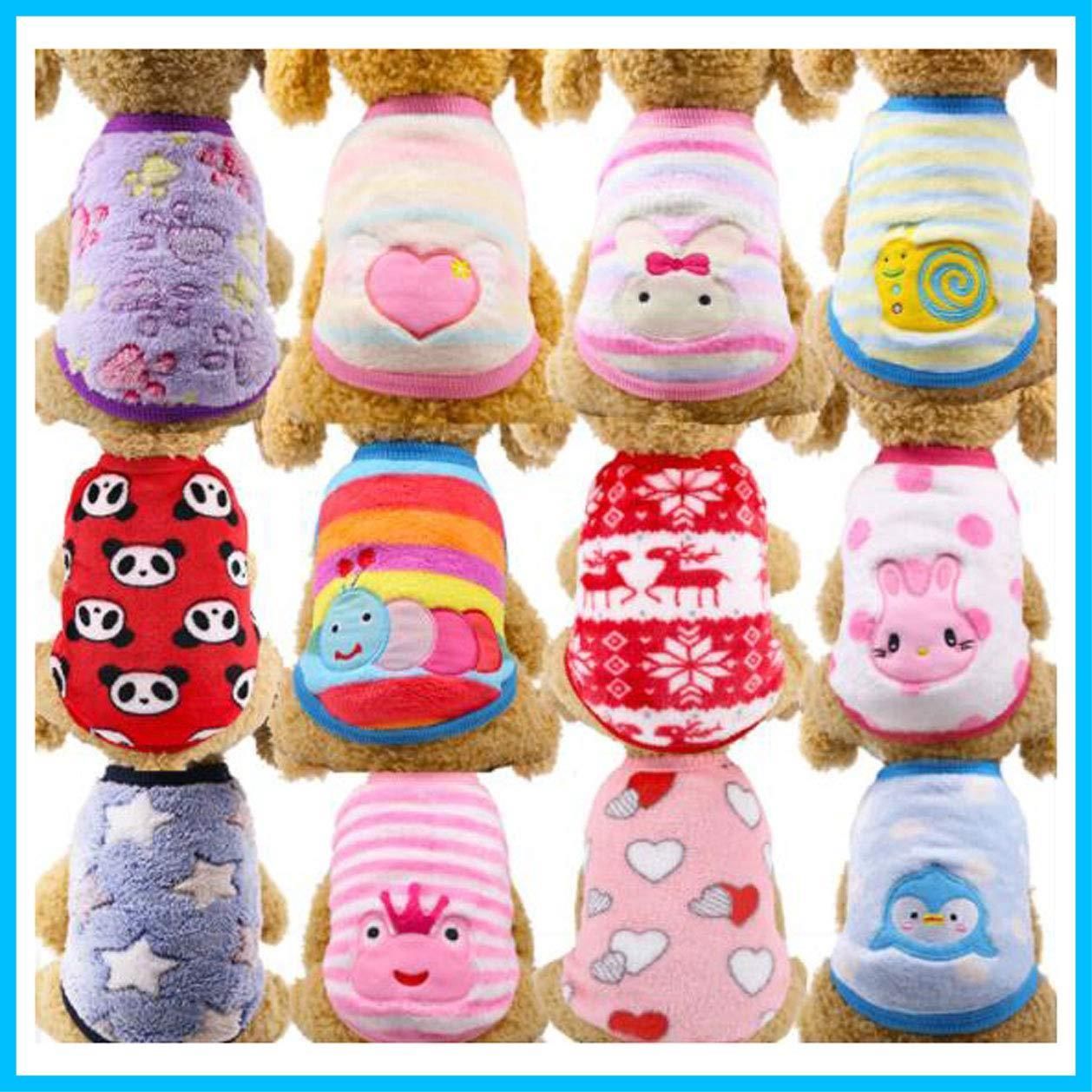 特価商品】Tシャツ 秋冬衣装 柔らかい サンゴフリース ペット犬服 防寒