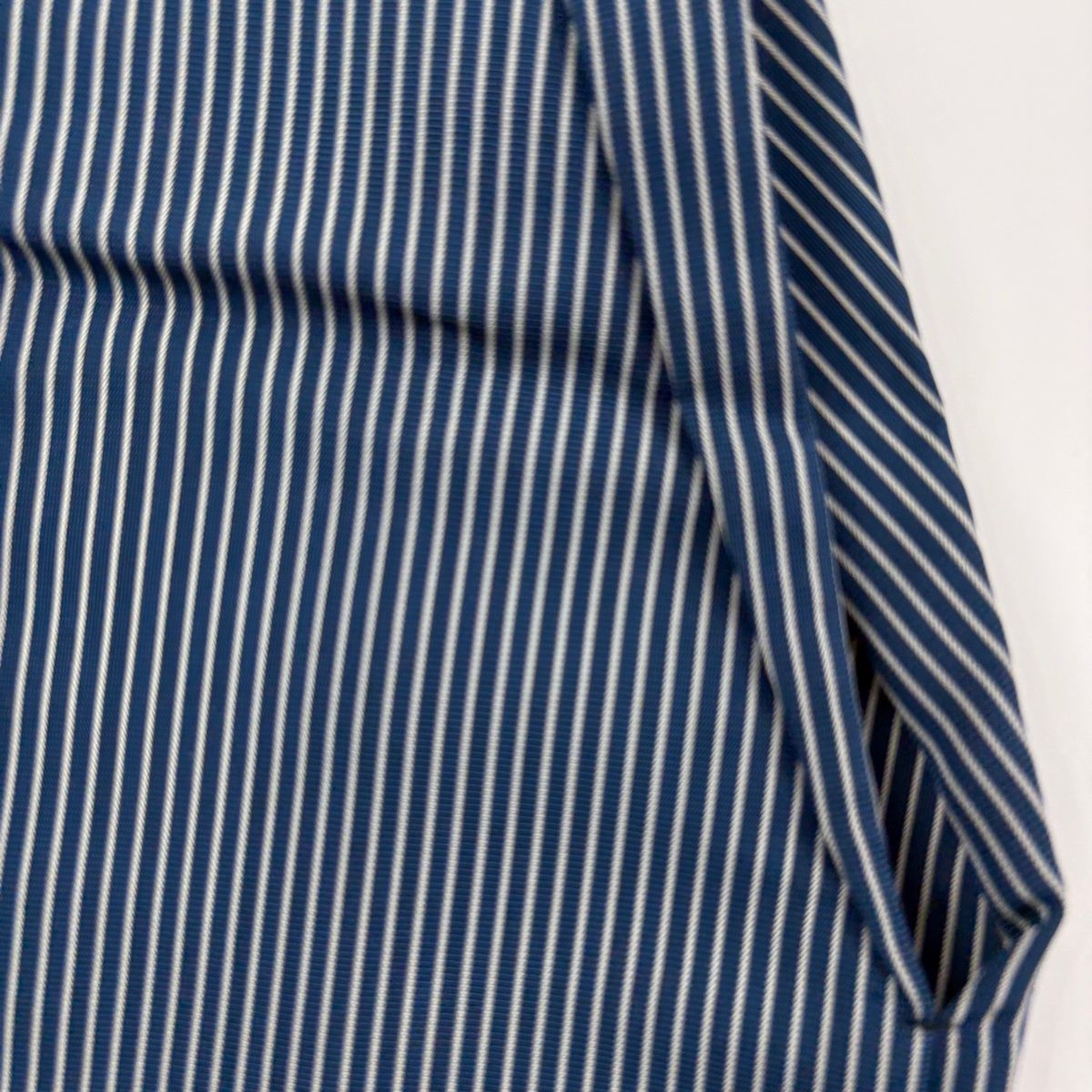  袴 行燈袴 仙台平 落款あり 縦縞模様 紺色 正絹 袴 着物 浴衣