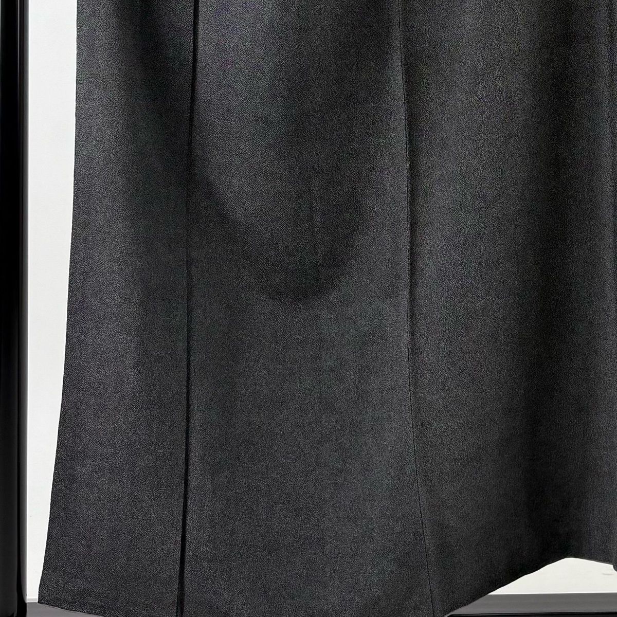 江戸小紋 身丈156.5 cm 裄丈68 L 袷 正三郎 落款 鮫 黒灰 正絹