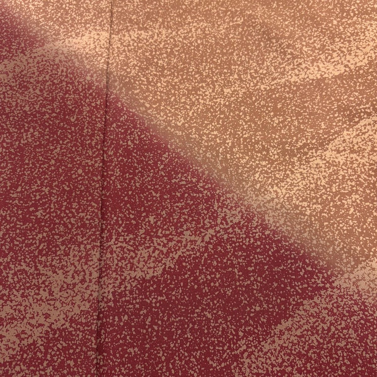 付下げ 身丈160cm 裄丈65cm M 袷 花井幸子 落款 幾何学模様 染分け 薄