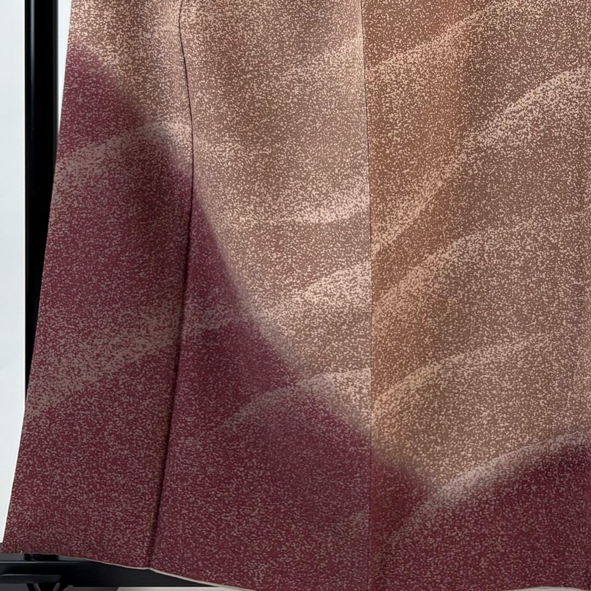 付下げ 身丈160cm 裄丈65cm M 袷 花井幸子 落款 幾何学模様 染分け 薄