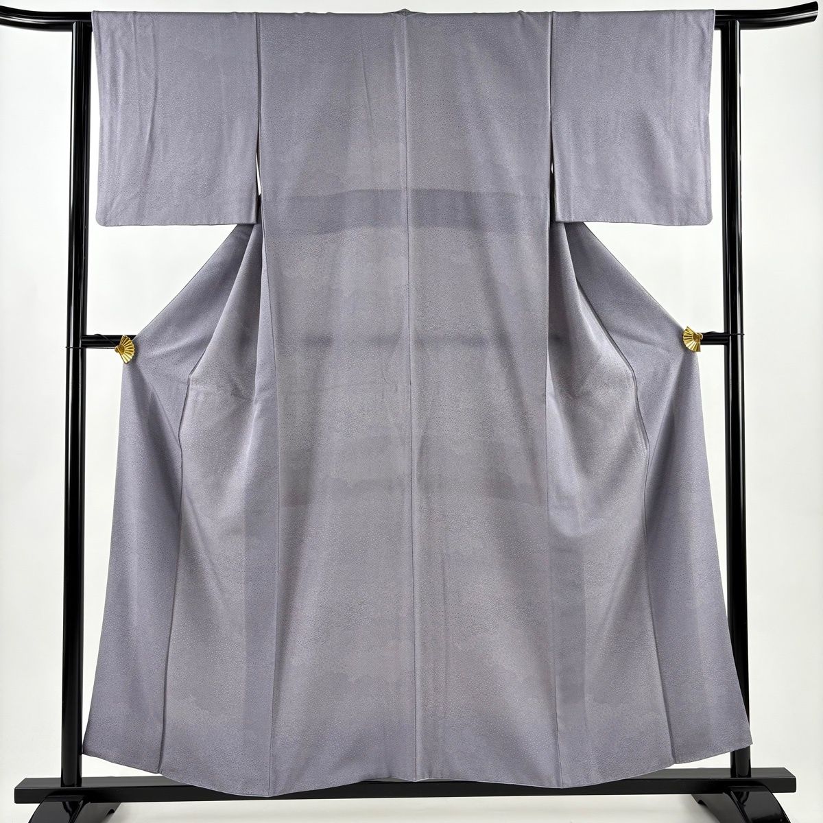 江戸小紋 身丈157 cm 裄丈62 5 S 袷 菊 寄せ柄 灰紫 正絹