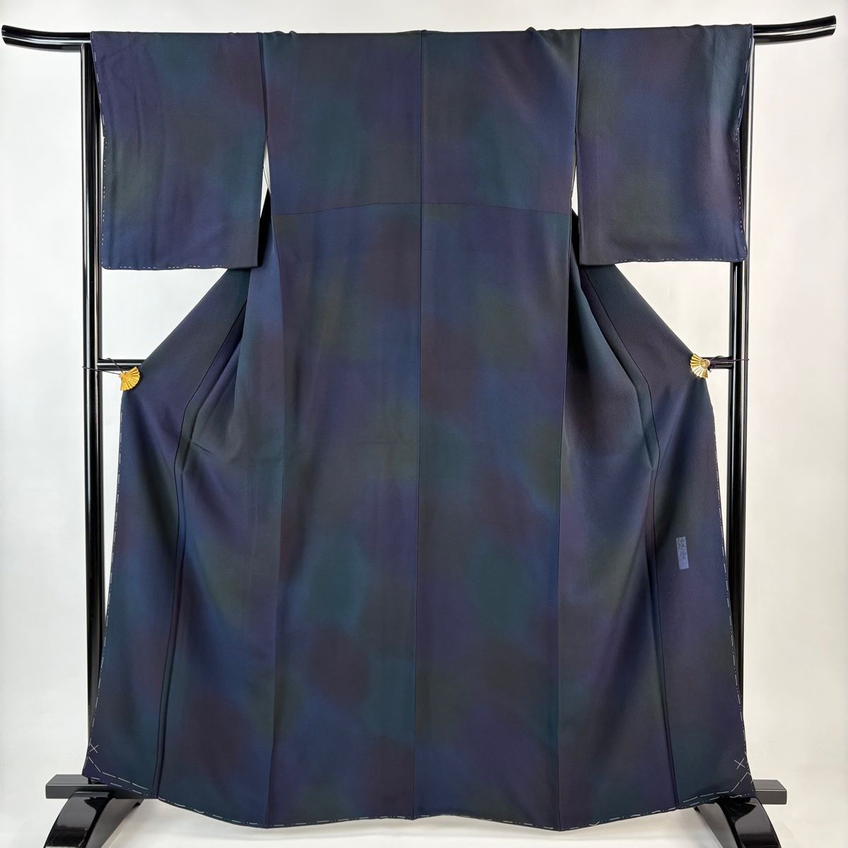 美品】 小紋 身丈162.5cm 裄丈66.5cm M 袷 前田仁仙 落款 ぼかし柄