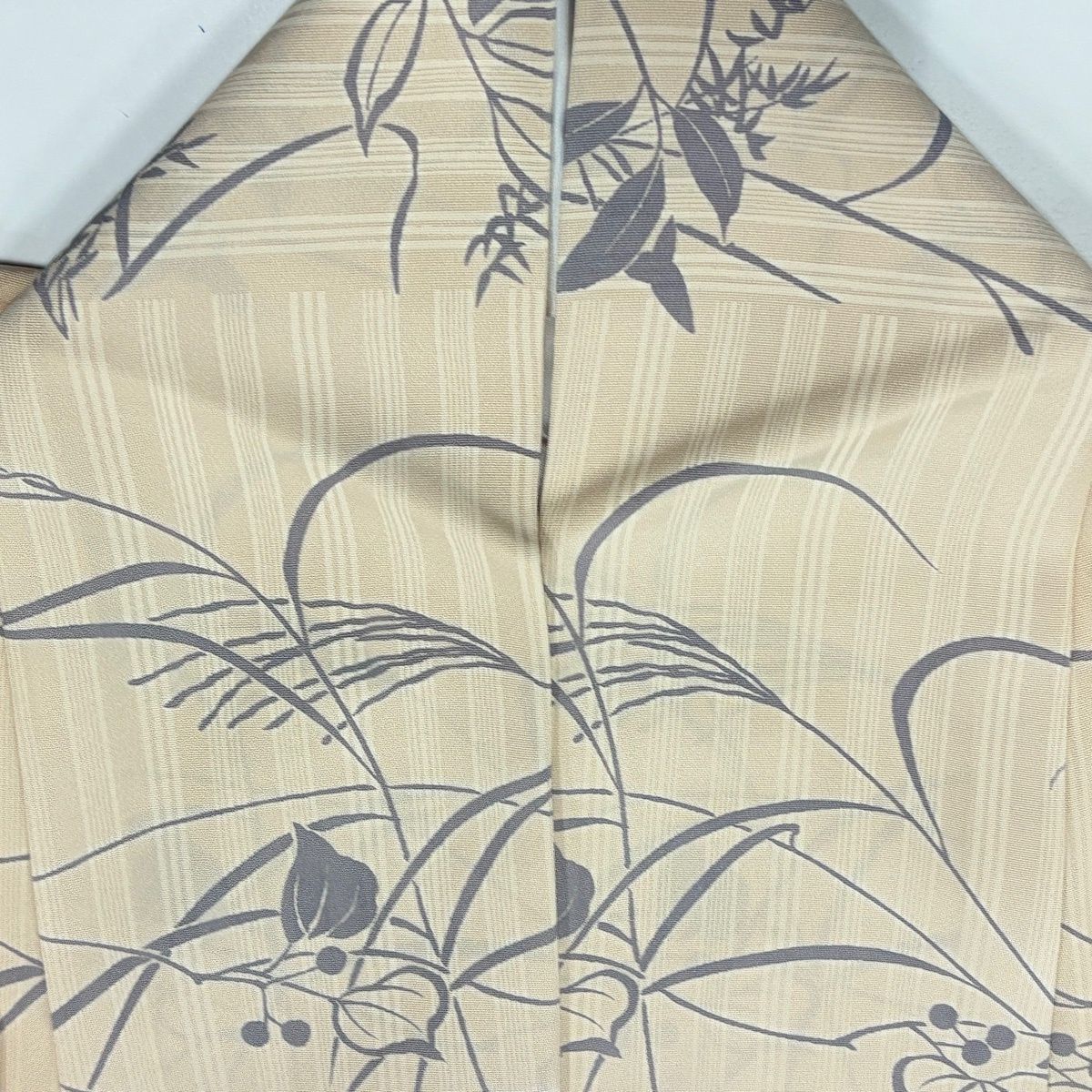 美品】 訪問着 身丈160cm 裄丈64.5cm M 袷 秋草 葡萄 金彩 染分け