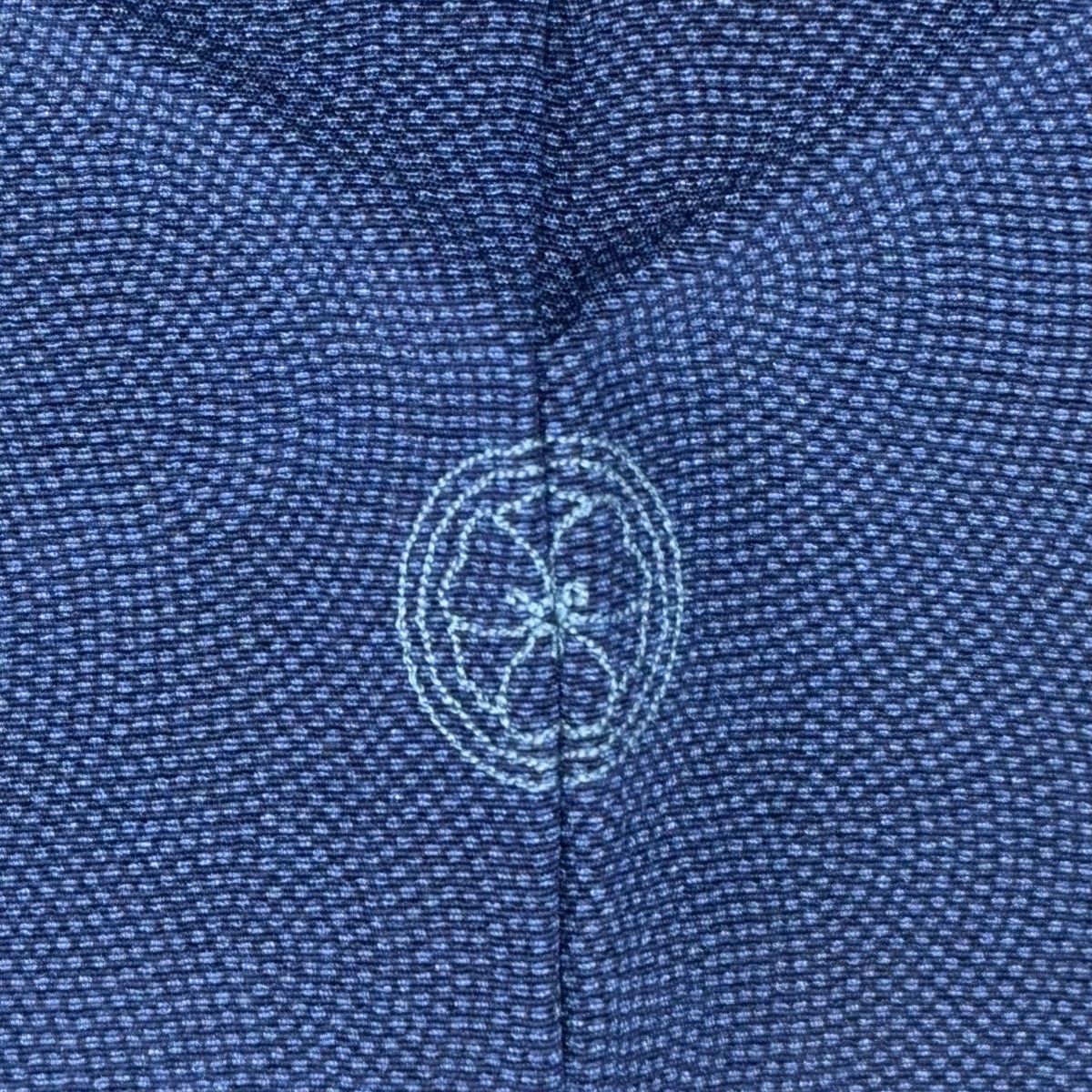 江戸小紋 身丈158.5cm 裄丈64.5cm M 袷 金子正 落款 鮫 藍色 正絹 名品