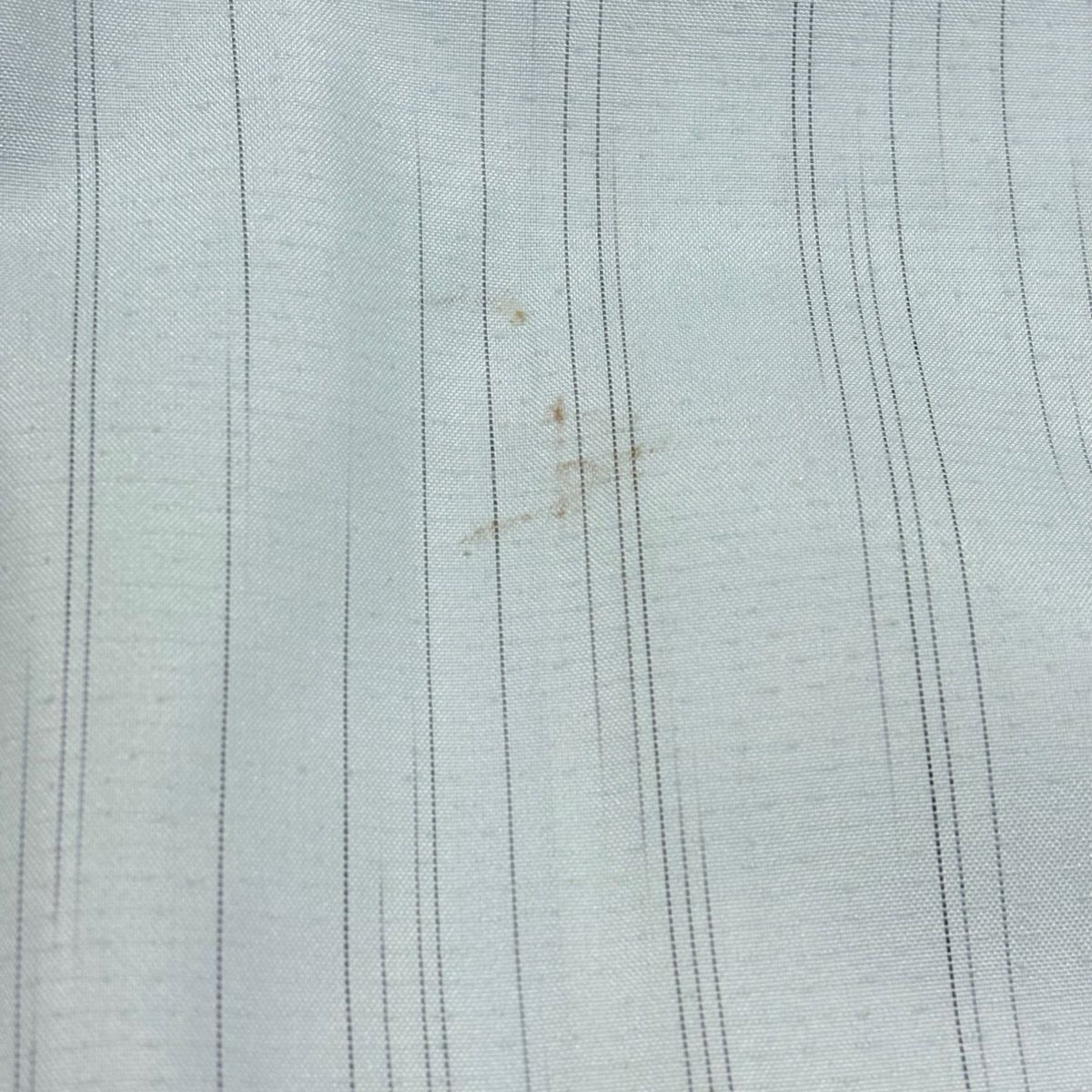  訪問着 身丈171 cm 裄丈69.5 L 袷 紬地 やまと 落款 葡萄 縦縞 ぼかし 水色 正絹 訪問着 付け下げ 着物