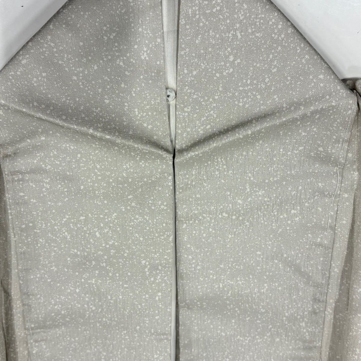  付下げ 身丈168 cm 裄丈64.5 M 袷 紬地 雪輪 松葉 金糸 ぼかし 灰茶 正絹 訪問着 付け下げ 着物