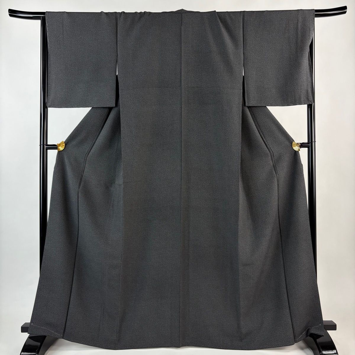 江戸小紋 身丈166 cm 裄丈68 L 袷 幾何学模様 墨色 正絹 名品