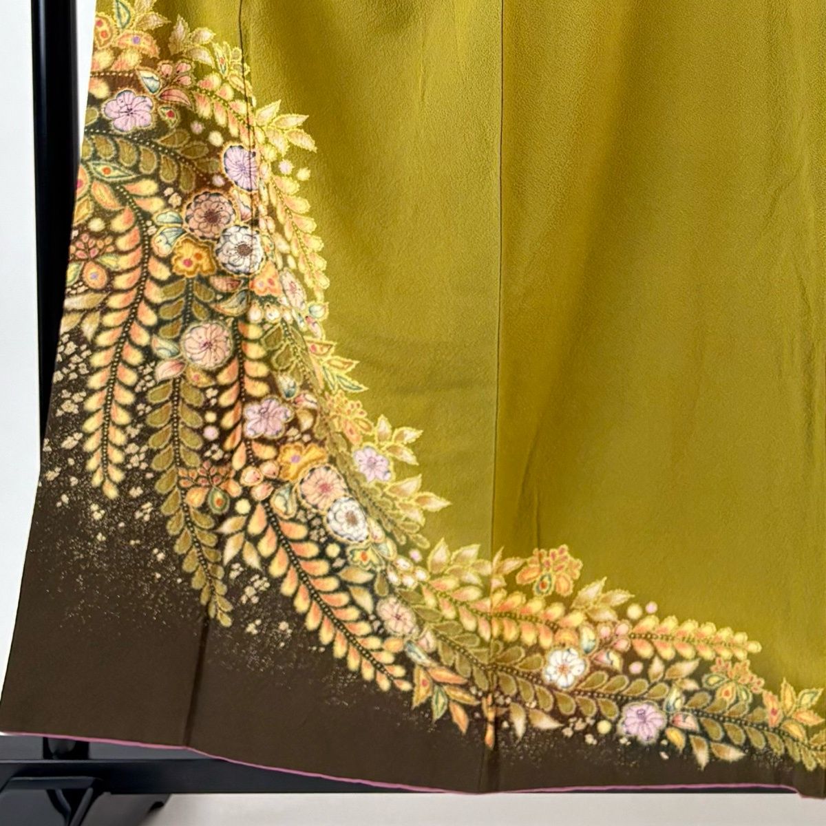 訪問着 身丈159cm 裄丈66.5cm M 袷 翠山工房 やまと 落款 辻が花 金彩