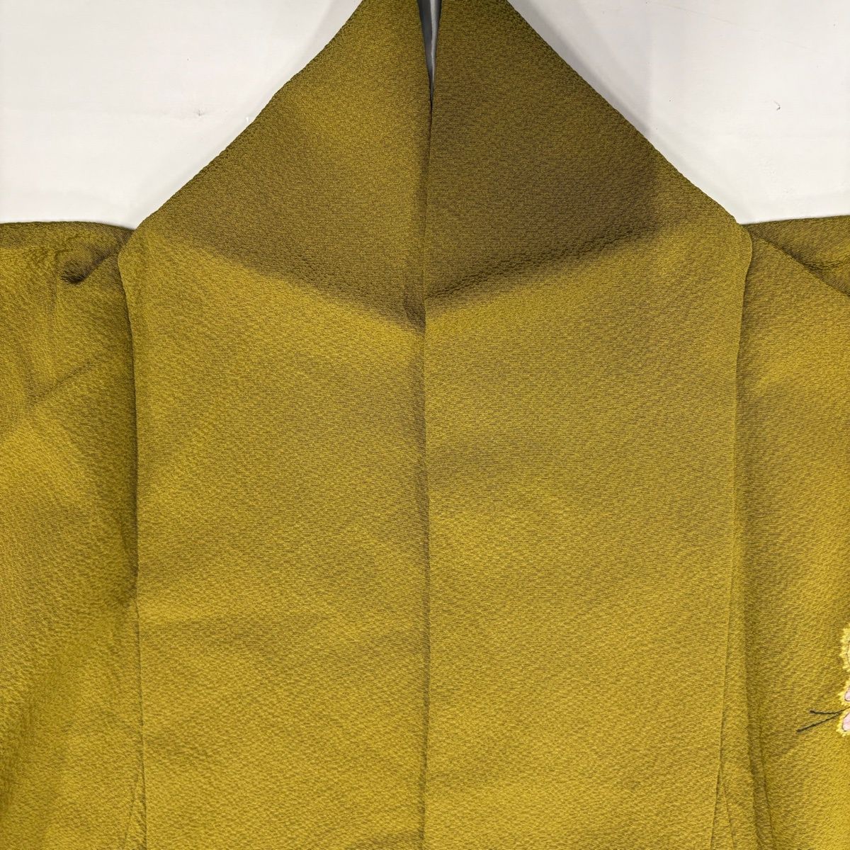 訪問着 身丈159cm 裄丈66.5cm M 袷 翠山工房 やまと 落款 辻が花 金彩