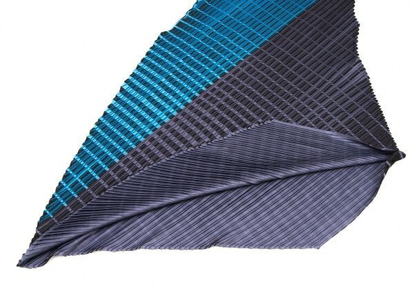 プリーツプリーズPLEATS PLEASE プリントバイアスプリーツチュニック