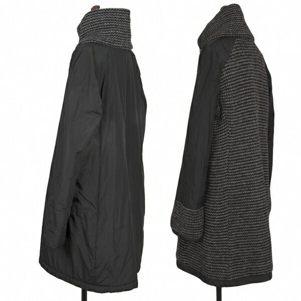 TRUNK HIROKO KOSHINO 中綿ライナー付き　ナイロンコート　中綿 ヒロココシノ トランクHIROKO KOSHINO TRUNK ネックウォーマー付きポリ