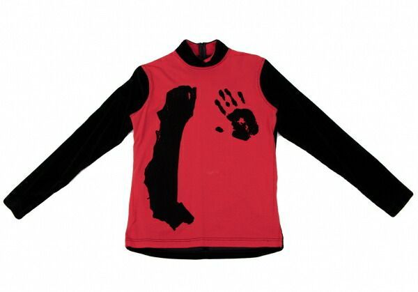 Jean Paul Gaultier FEMME ベロア エンボス カットソー ジャンポールゴルチエ ファムJean Paul GAULTIER FEMME ベロア切替